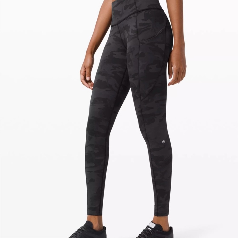 Lululemon Fast & Free HR Leggings 25” Camo Nulux Running Size 2 NWT